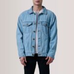 Eddie Light Blue Oversized Denim Trucker Jacket