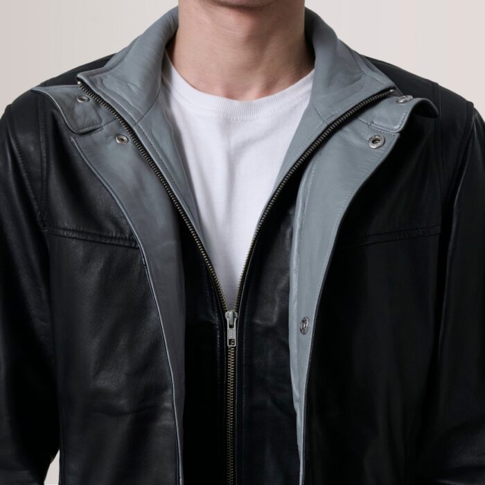 Henrik Black Leather Cafe Racer 6