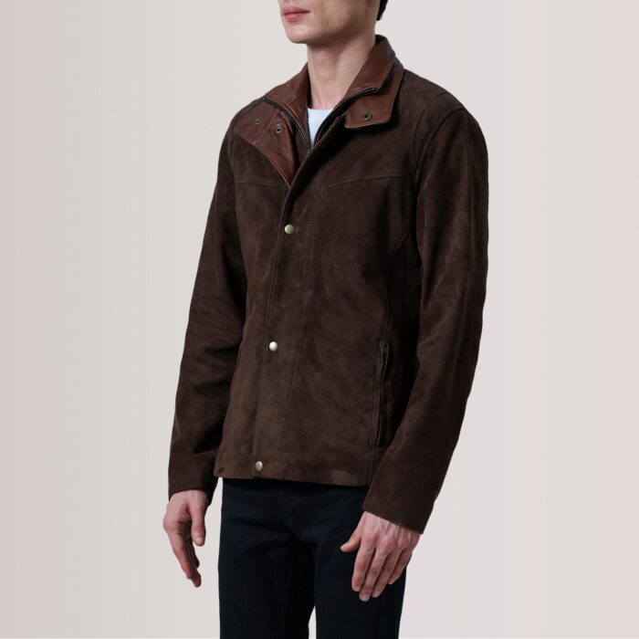 Henrik Brown Suede Cafe Racer 3
