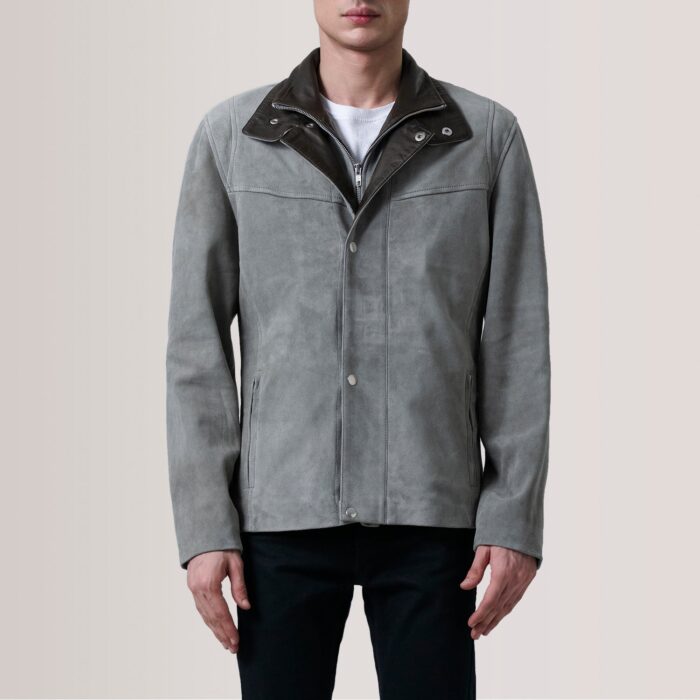Henrik Grey Suede Cafe Racer 5