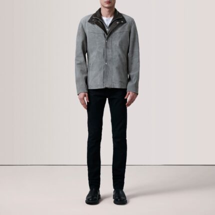 Henrik Grey Suede Cafe Racer 2