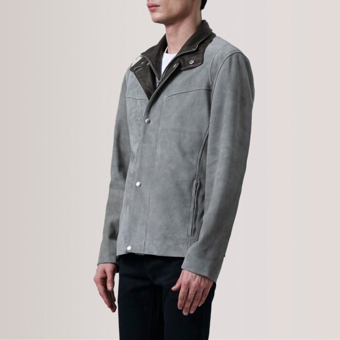 Henrik Grey Suede Cafe Racer 3
