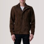 Lester Brown Suede Bomber Jacket 3