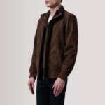 Lester Brown Suede Bomber Jacket 4