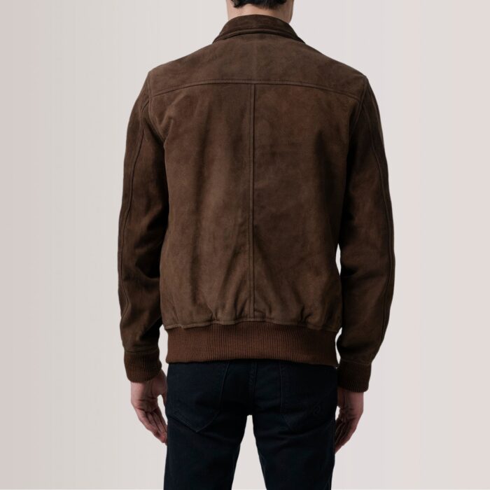 Lester Brown Suede Bomber Jacket 5