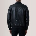 Lester Black Leather Bomber Jacket 4