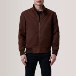 Morrison Brown Canvas Bomber Jacket 5