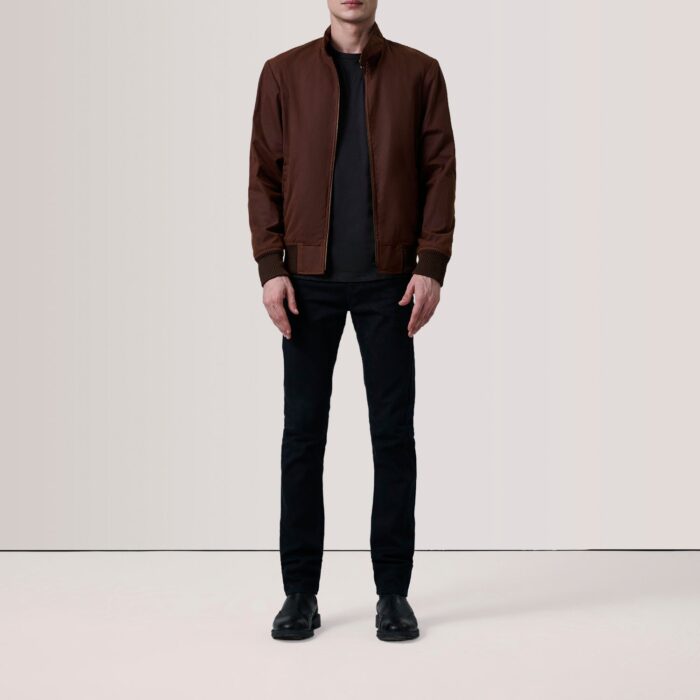 Morrison Brown Canvas Bomber Jacket 2