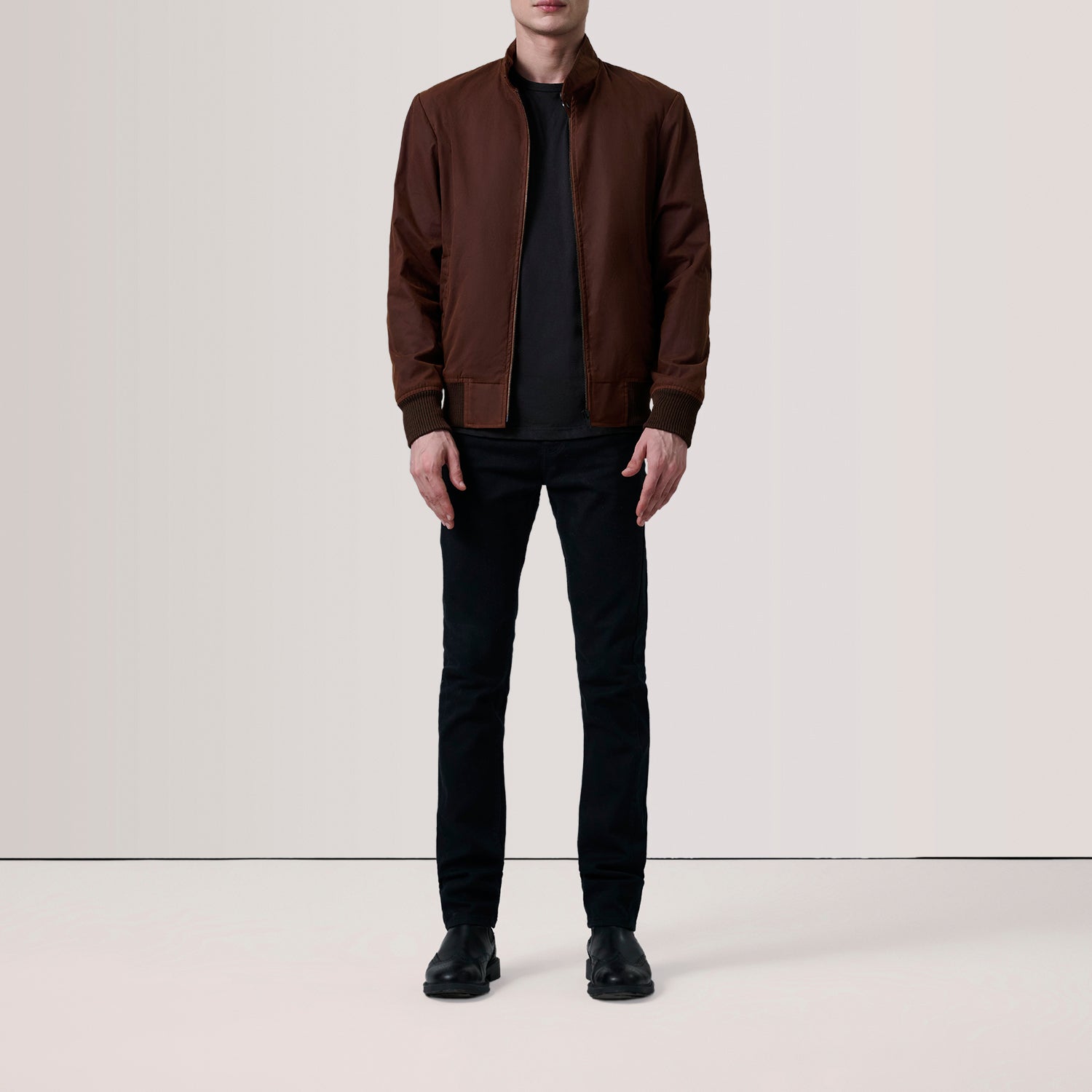Morrison Brown Canvas Bomber Jacket 2