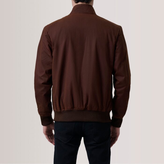 Morrison Brown Canvas Bomber Jacket 4