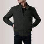 Morrison Olive Canvas Bomber Jacket 5