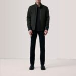 Morrison Olive Canvas Bomber Jacket 2