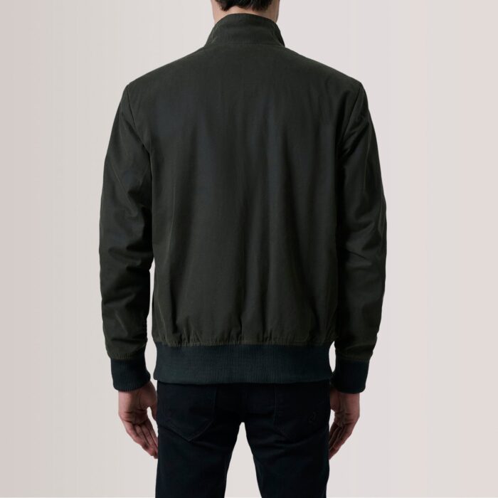 Morrison Olive Canvas Bomber Jacket 4