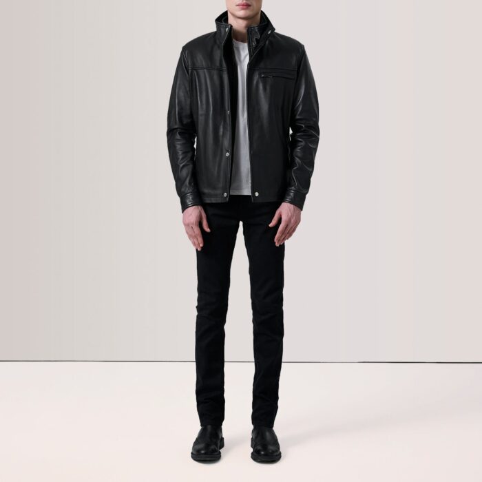 Sean Black Leather Classic Jacket 2