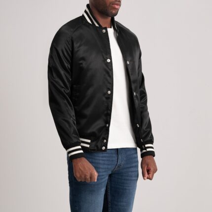 Xander Black Varsity Jacket 2