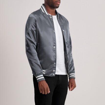 Xander Grey Varsity Jacket 2