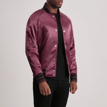 Xander Maroon Varsity Jacket 2