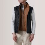 Zane Black Leather Vest 5
