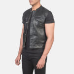 Atlas Moto Black Leather Vest 2