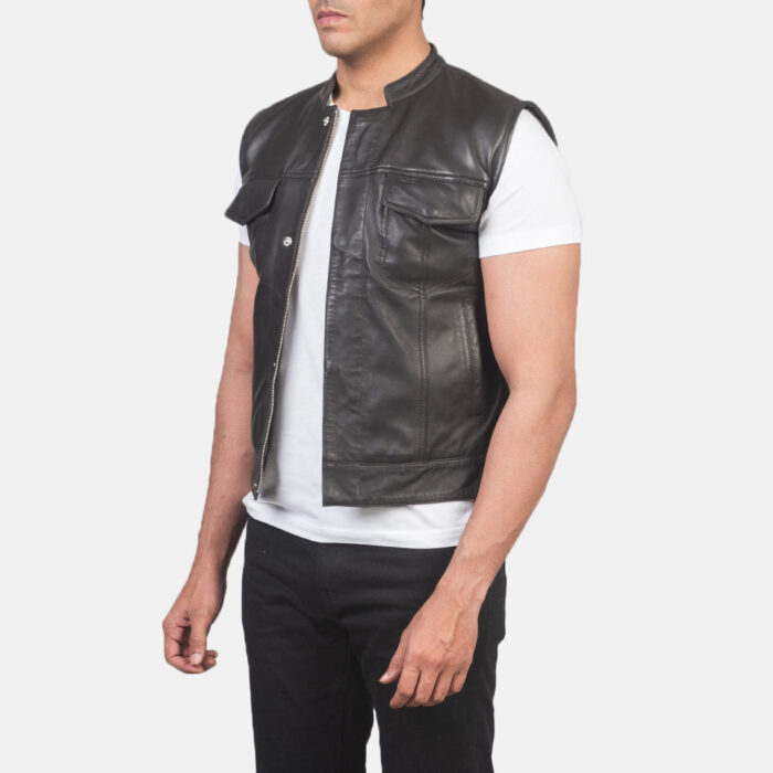 Atlas Moto Brown Leather Vest 2