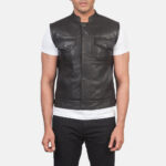 Atlas Moto Brown Leather Vest 4