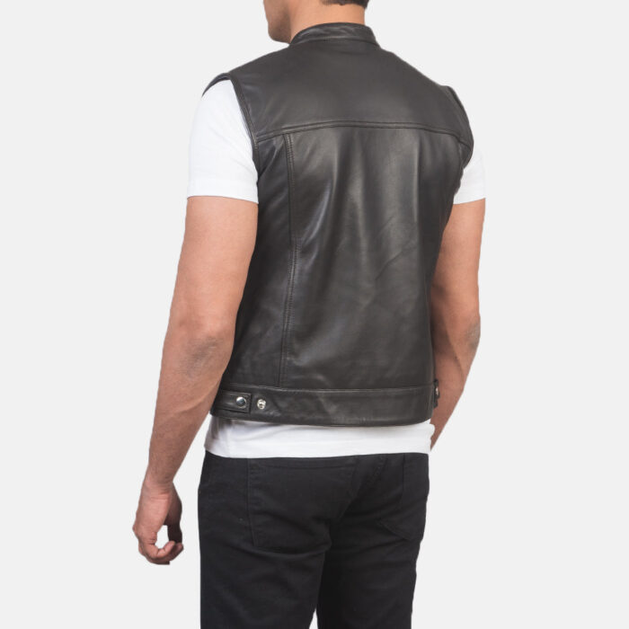 Atlas Moto Brown Leather Vest 5