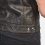 Atlas Moto Distressed Brown Leather Vest 6