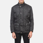 Barry Quilted Black Windbreaker Jacket 4