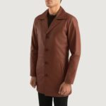 Classmith Brown Leather Coat 2