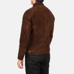 Damian Mocha Suede Biker Jacket 5