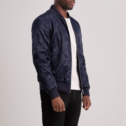 Danson Quilted Blue Varsity Jacket 2