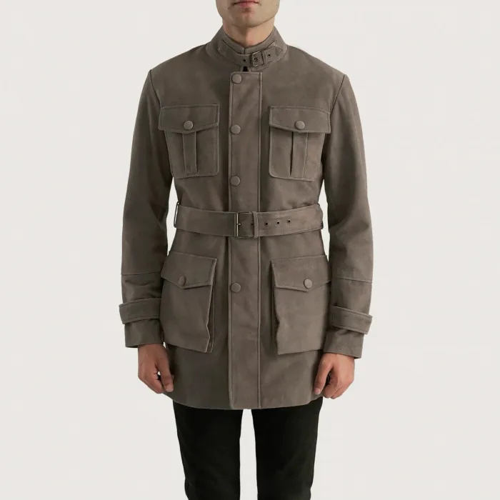 Dolf Grey Suede Jacket 4