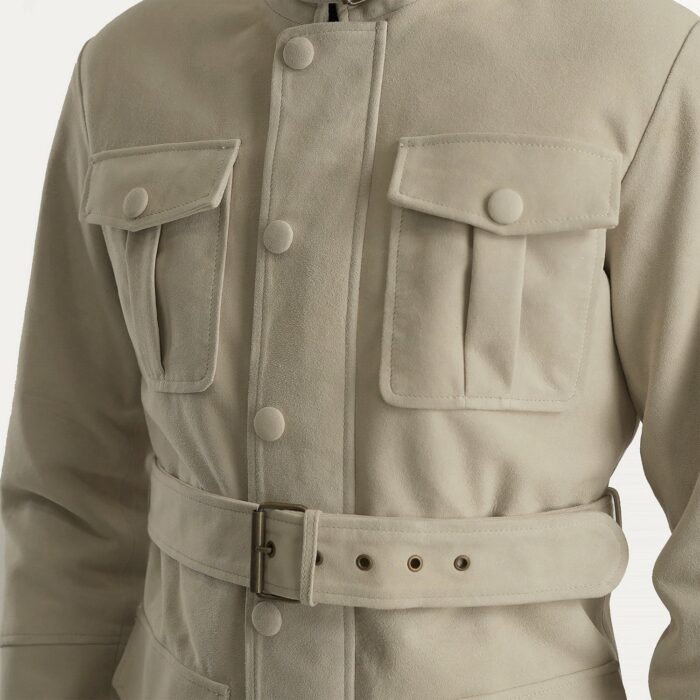 Dolf Off-White Suede Jacket 6