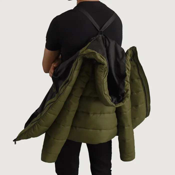 Erico Green Hooded Puffer Jacket 4