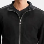 Ethan Hybrid Suede Bomber Jacket 4