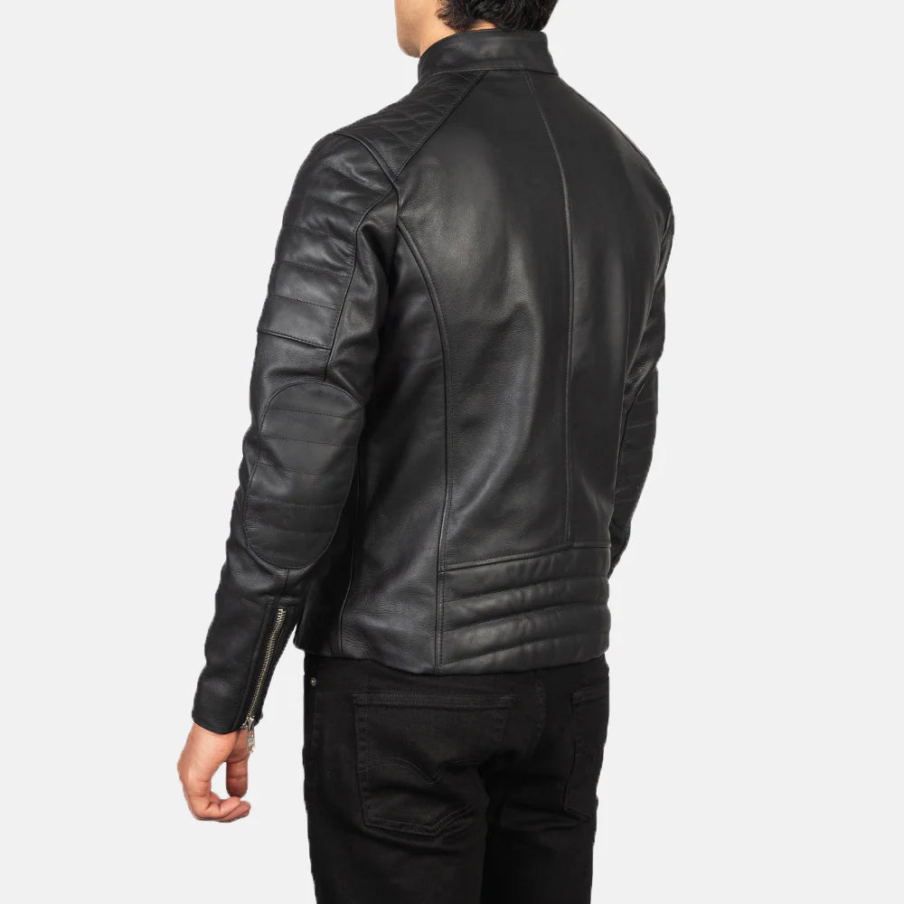 Custom Umair Ali Sergeant Black Leather Jacket 2