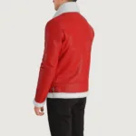 Francis B-3 Red Leather Bomber Jacket 5