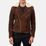 Furton Mocha Suede Biker Jacket 4