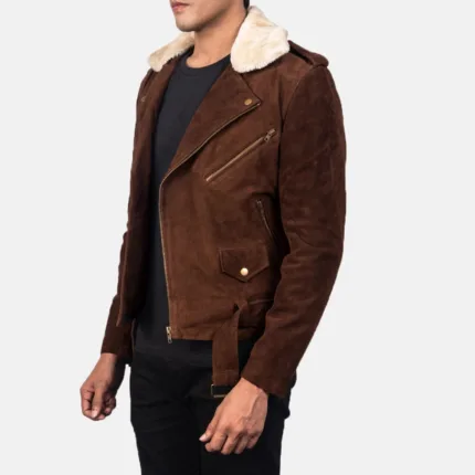 Furton Mocha Suede Biker Jacket 2