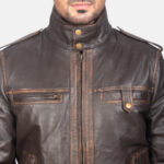 [FS] Glen Street Brown Leather Bomber Jacket 6