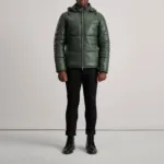 Gordon Green Hooded Leather Puffer Jacket 3
