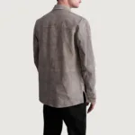 Haven Grey Suede Leather Shirt 6