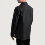 Haven Matte Black Leather Shirt 6