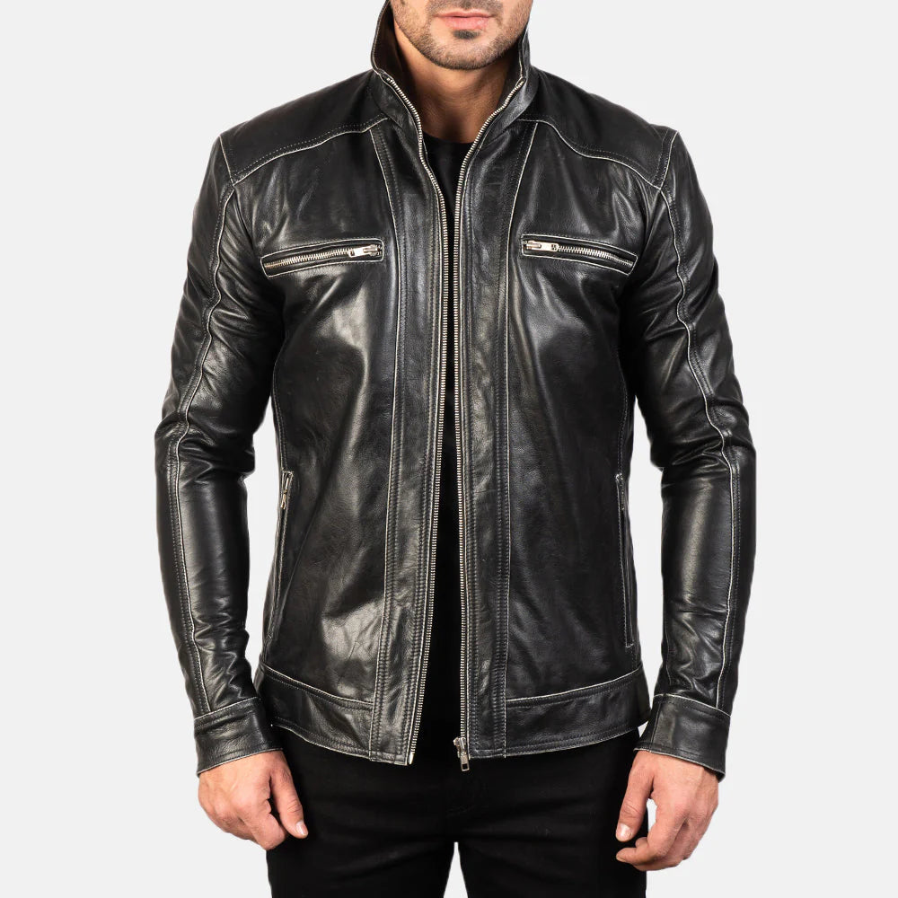 Custom Mohamed Abdalla Leather Jackets x 2