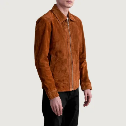 Inferno Brown Suede Leather Jacket 2
