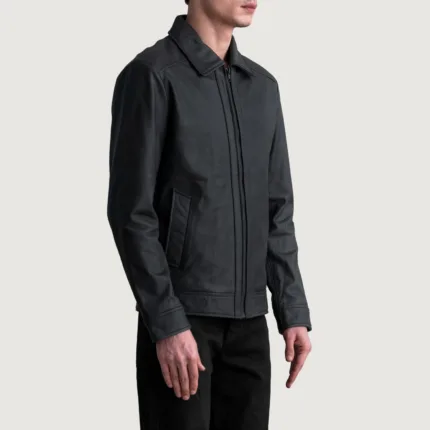 Inferno Matte Black Leather Jacket 2