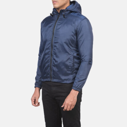 Jimmy Blue Hooded Windbreaker Jacket 2