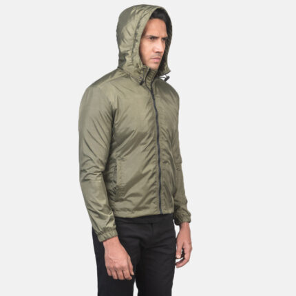 Jimmy Green Hooded Windbreaker Jacket 2