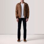Lester Tan Leather Bomber Jacket 2