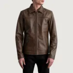 Mystical Pullup Brown Leather Jacket 3